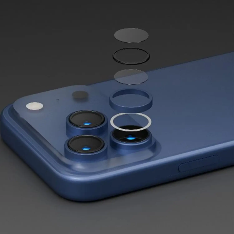 Levelo Lucenttrio Lens Protector With 99% Transmittance For Iphone 18 Pro/Pro Max - Light Blue