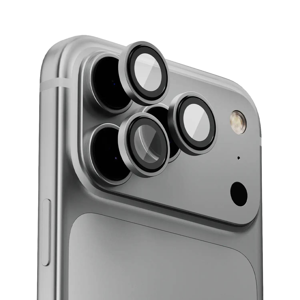 Levelo Lucent Trio iPhone 18 Pro & Pro Max Camera Lens Protector Double-Sided AR Glass - Silver