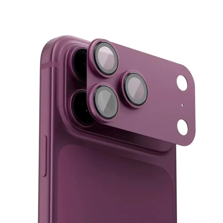 Levelo Trio Pro Camera Lens Protector For Iphone 18 Pro Max - Burgundy