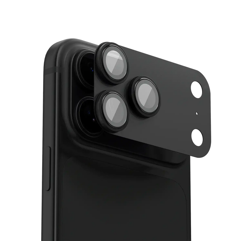 LEVELO TRIO PRO  Camera Lens Protector Full-Frame Double-Sided AR Glass with Titanium Alloy Metal Ring BLACK
