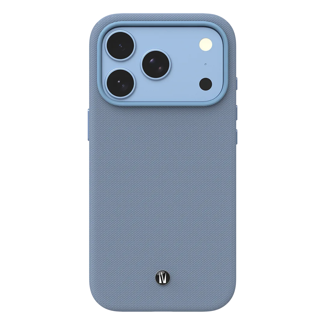 Levelo Cannes PU Leather Case for iPhone 18 Pro Max - Light Blue