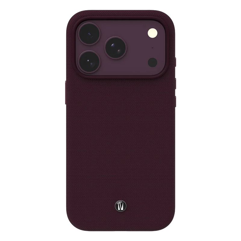 Levelo Cannes PU Leather Case for iPhone 18 Pro Max - Burgundy