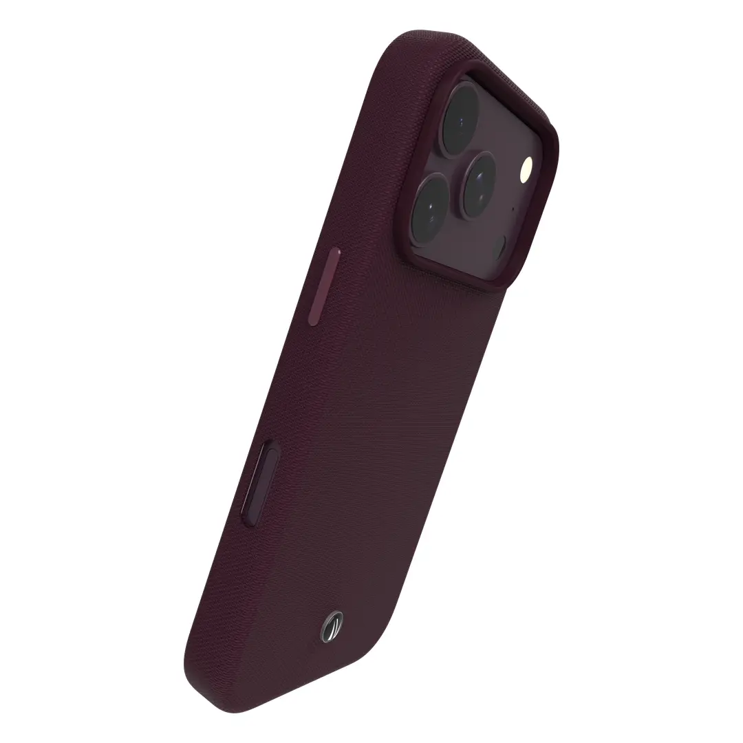 Levelo Cannes PU Leather Case for iPhone 18 Pro Max - Burgundy