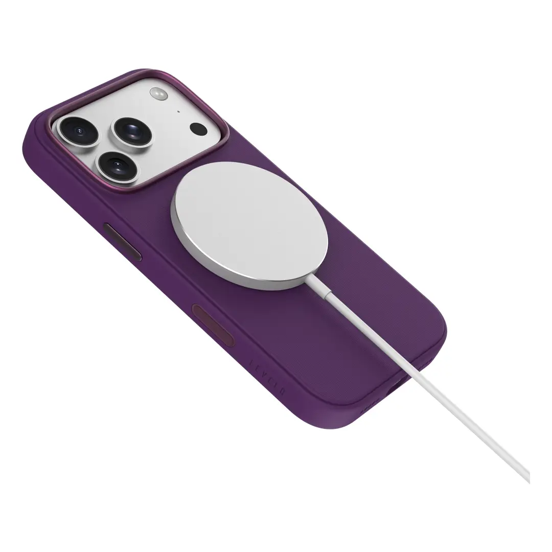 Levelo Melbu PC Silicone Case For iPhone 18 Pro Max - Burgundy