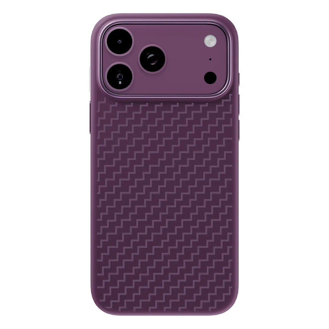 Levelo Fiora MagSafe Liquid Silicone Case With Pattern For iPhone 18 Pro Max - Burg