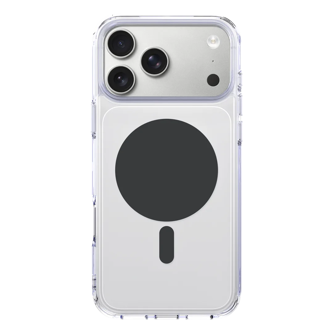Levelo Clara Pro MagSafe TPU+PC Case For iPhone 18 Pro Max - Transparent/Black
