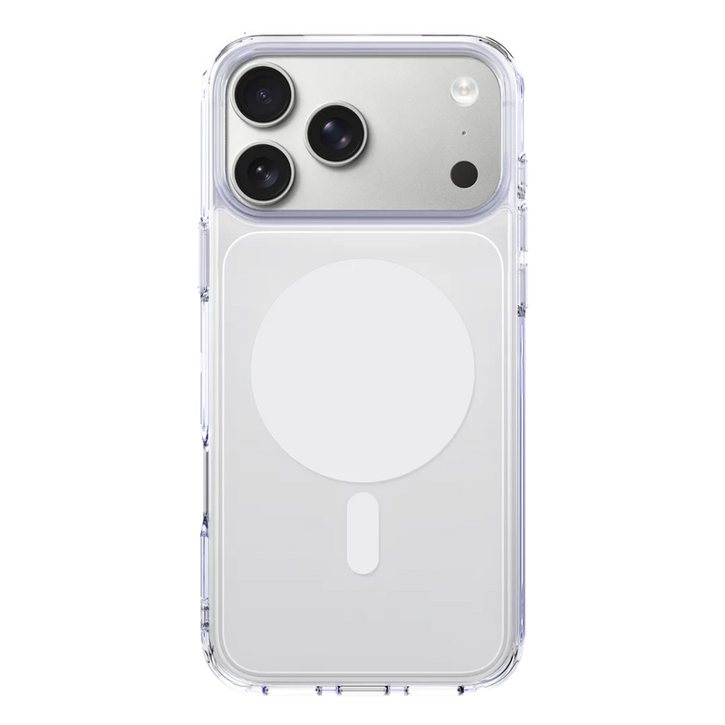 Levelo Clara Pro MagSafe TPU+PC Case For iPhone 18 Pro Max - Transparent/White