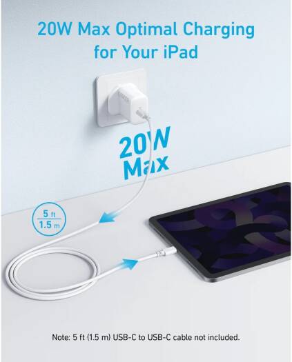 Wall Charger Anker 20W USB C White A2347K21