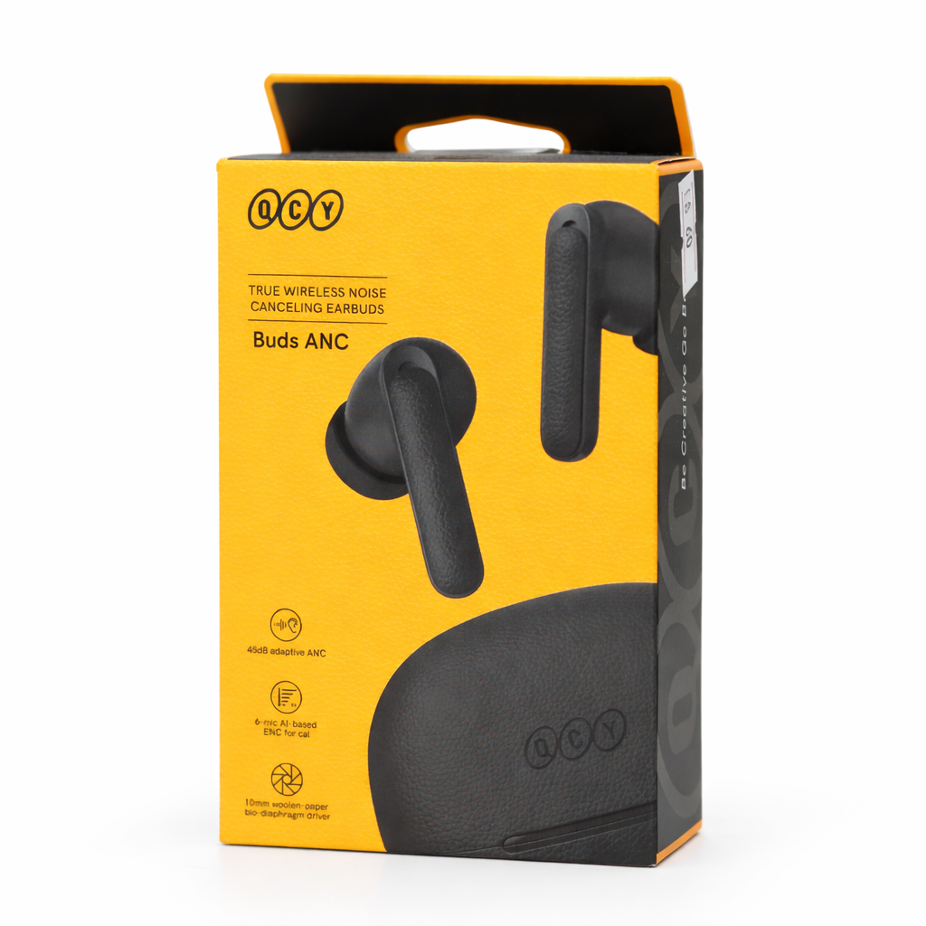 سماعات QCY Buds ANC اللاسلكية مع إلغاء الضوضاء النشط حتى 45dB