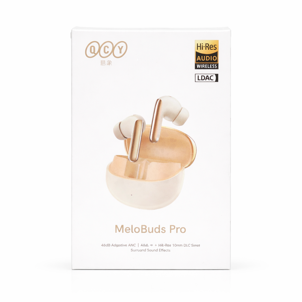 سماعات QCY MeloBuds Pro اللاسلكية مع Hi-Res Audio وLDAC وإلغاء الضوضاء التكيفي ANC