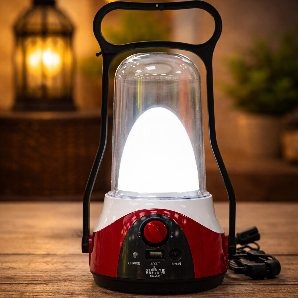 كشاف LED قابل لإعادة الشحن Bright BR-3030 مع منفذ شحن USB