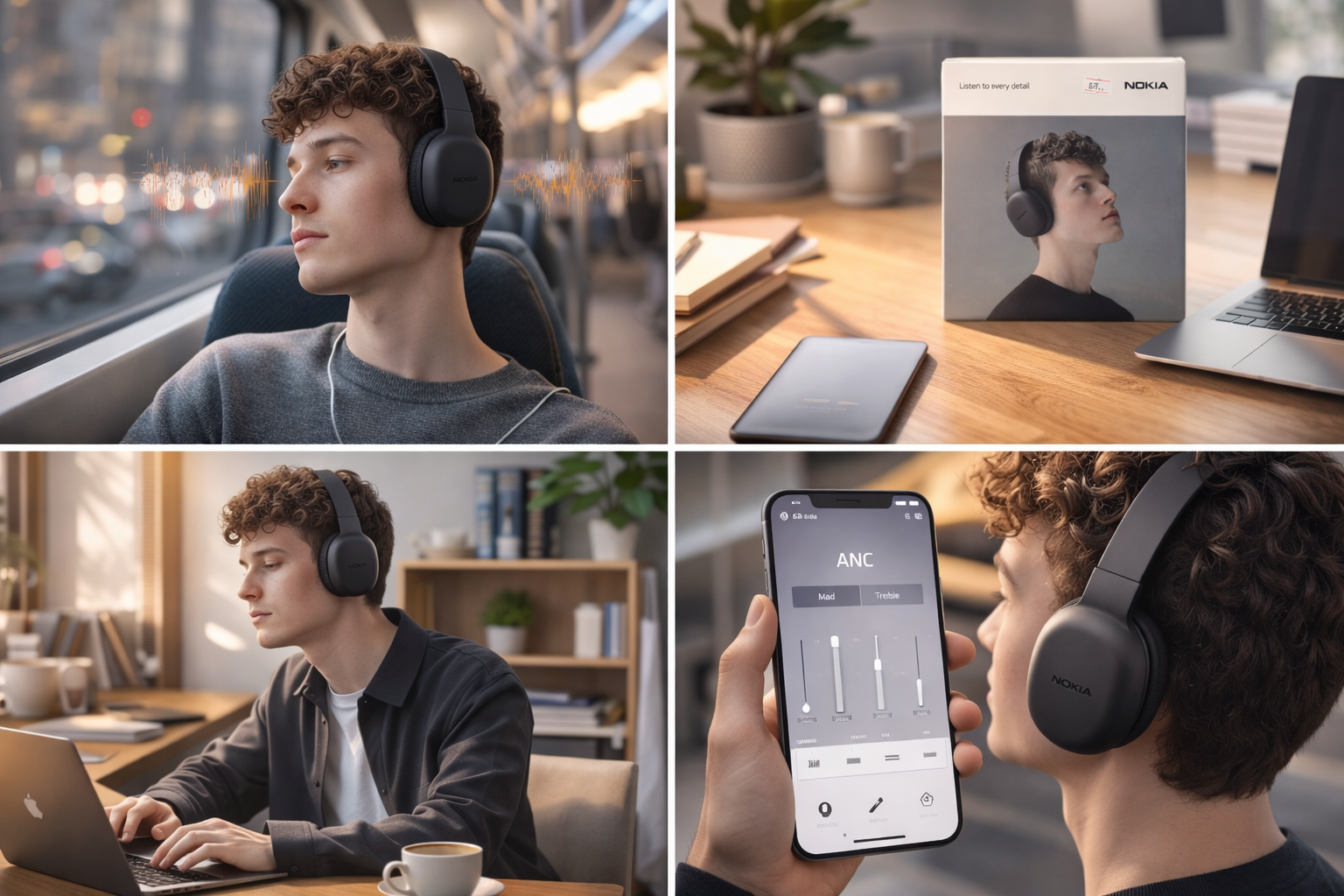 سماعات Nokia فوق الأذن (Over-Ear) للاستماع اليومي