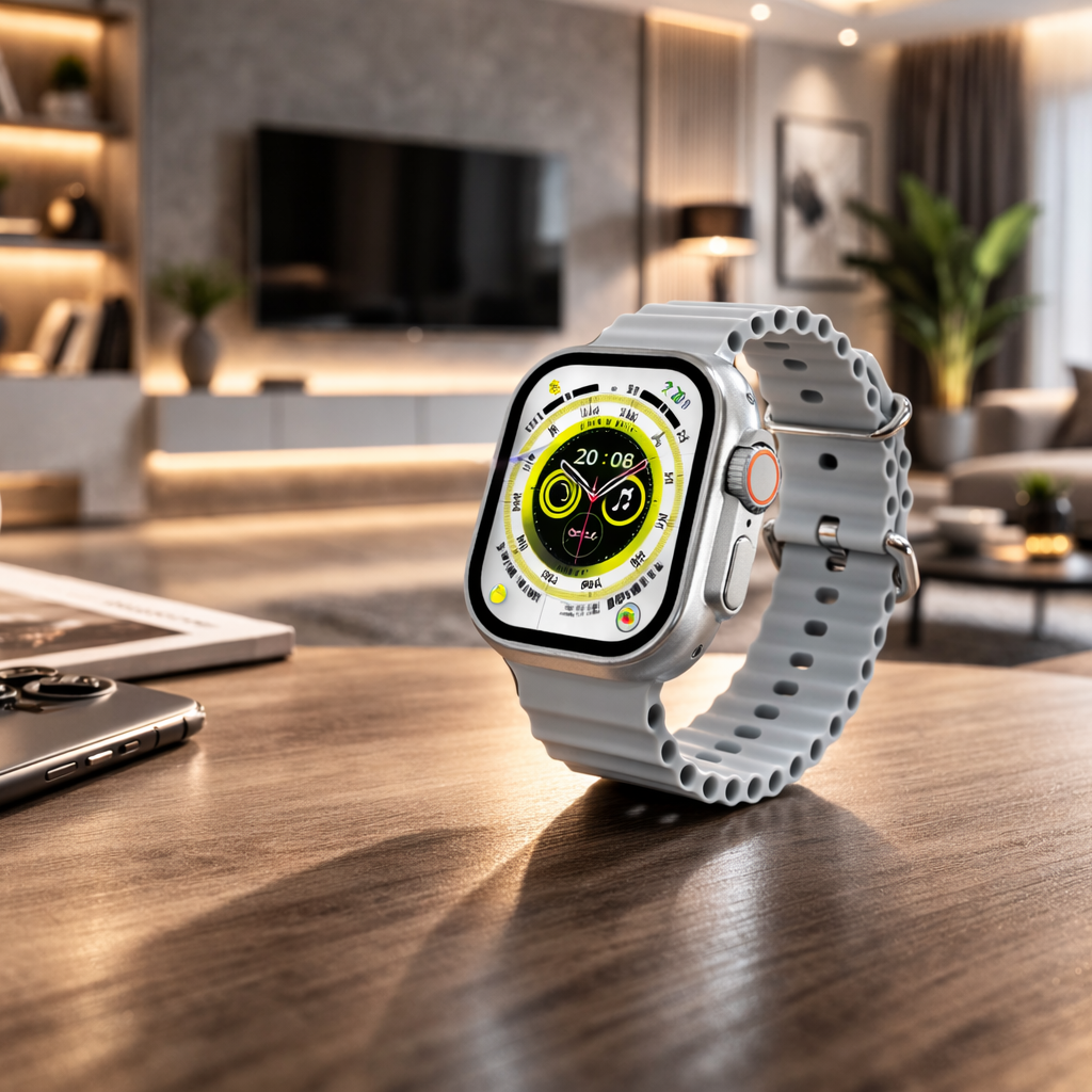 ساعة Outbox Ultimate OB08 الذكية بشاشة 1.96 بوصة