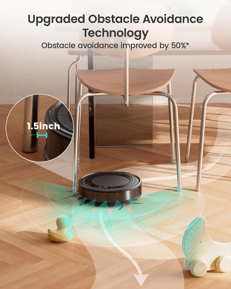 مكنسة روبوت وممسحة Lefant M310 Ultra بقوة شفط 6000Pa مع تحكم WiFi/تطبيق/Alexa ومدة تشغيل 170 دقيقة-7