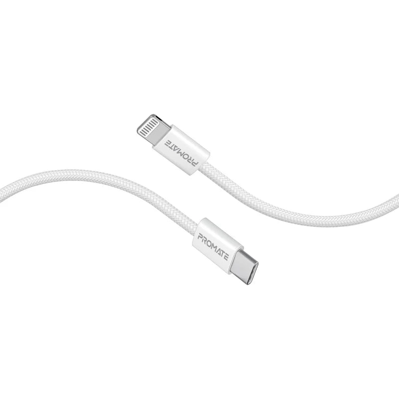 كابل PROMATE EcoLine-Ci120 27W PD USB-C إلى Lightning بطول 120 سم