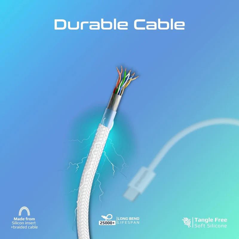 كابل PROMATE EcoLine-Ci120 27W PD USB-C إلى Lightning بطول 120 سم