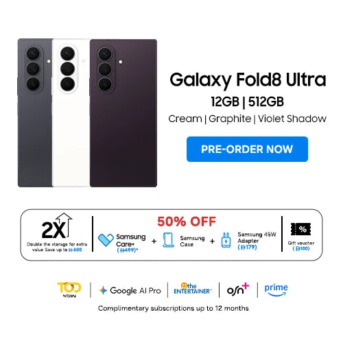 سامسونج جالاكسي Z Fold8 Ultra 12GB RAM/512GB TDRA (كريمي)