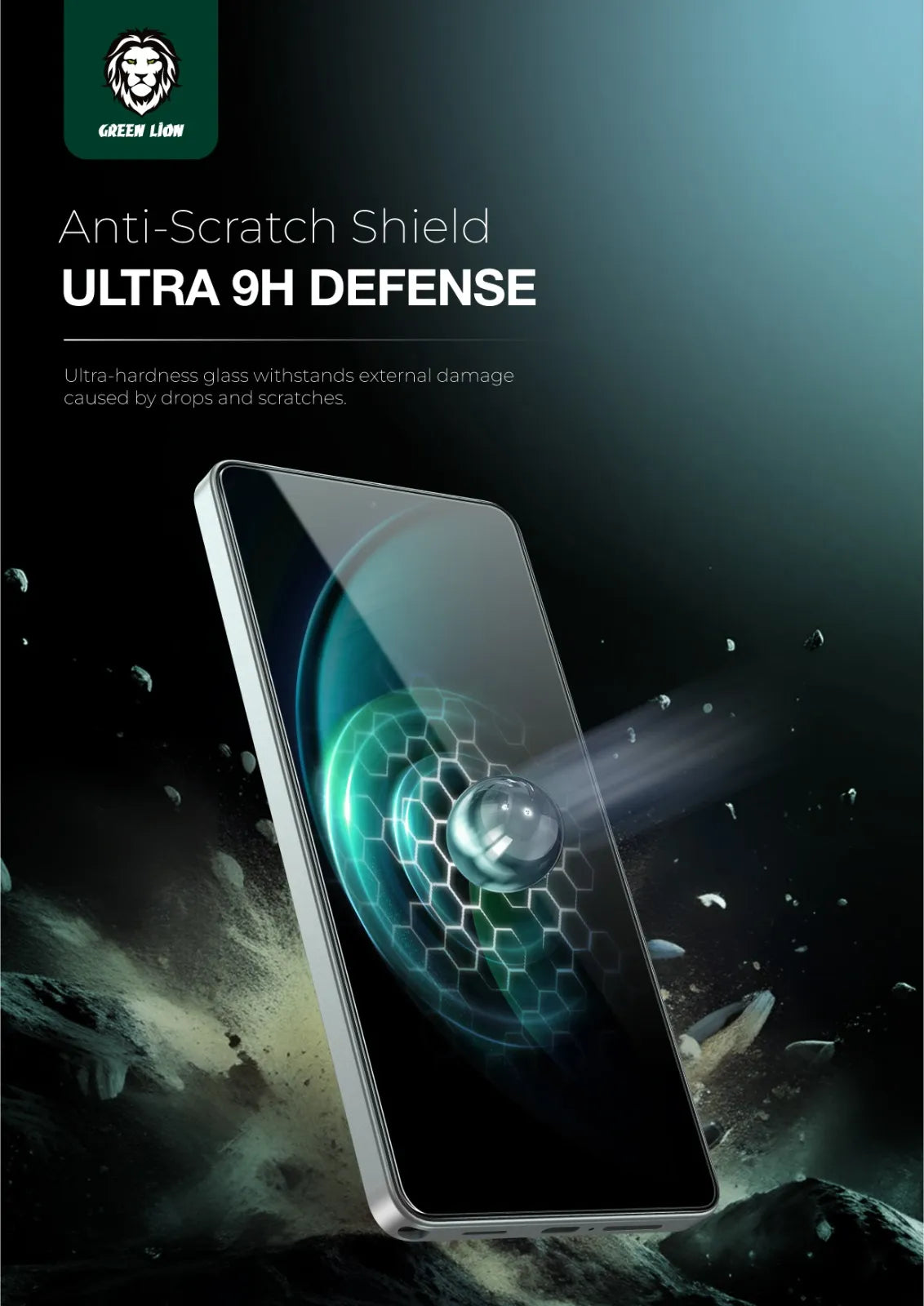 حماية شاشة جرين ليون 9H زجاج مقوى لسامسونج Galaxy S26 / S26 Plus / S26 Ultra – شفاف