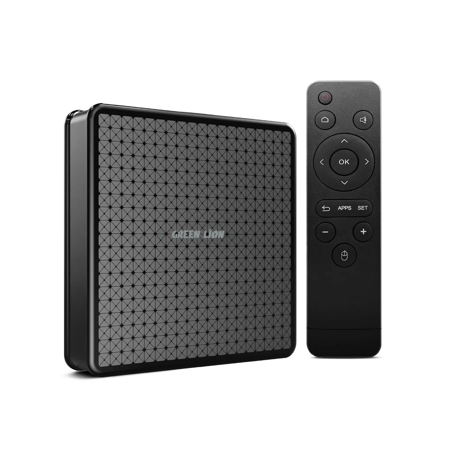 جهاز Green Lion Android TV Box بدقة 4K Ultra HD ونظام Android 10 – أسود