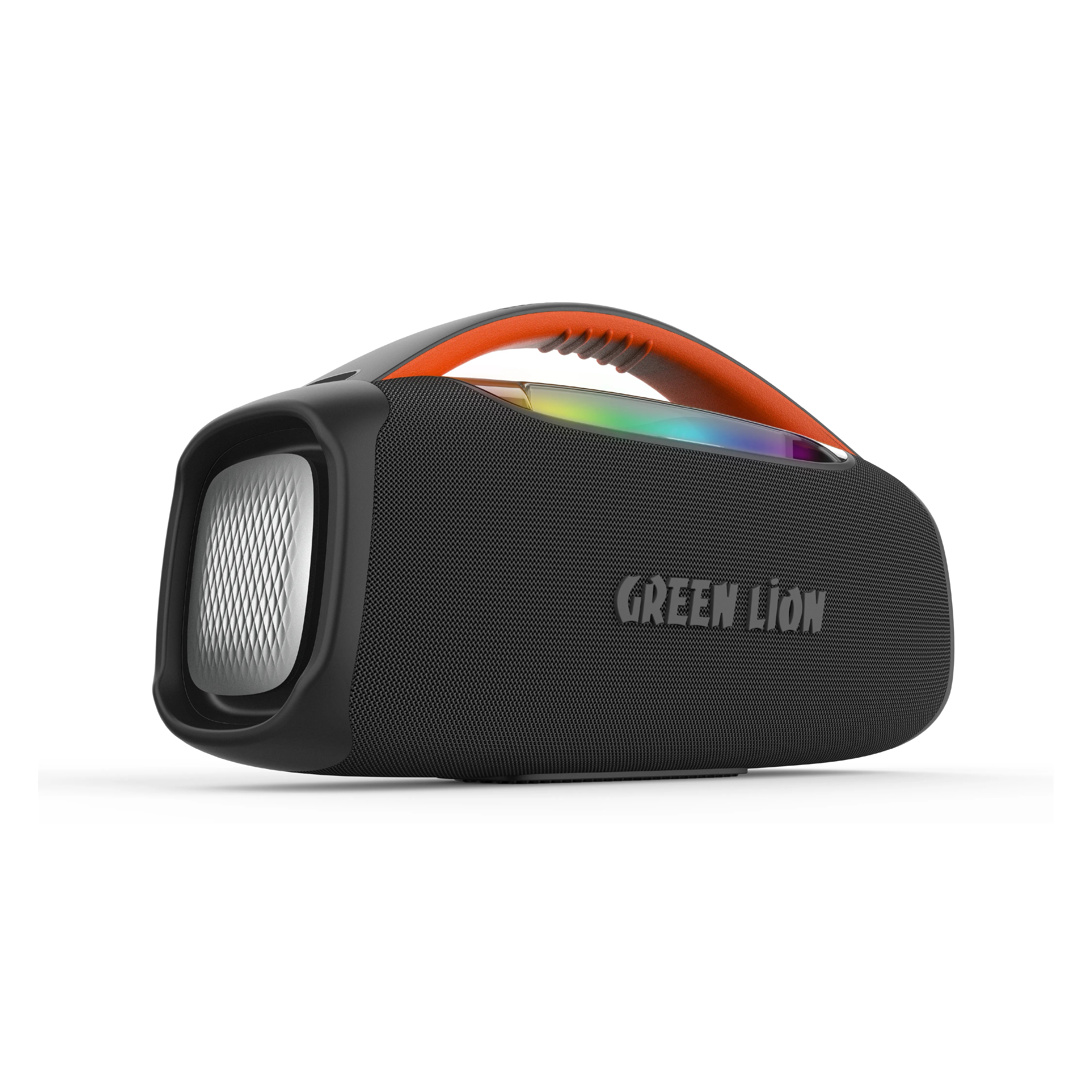 سماعة جرين ليون Beam Pro المحمولة 120 واط مع مايكروفون لاسلكي وإضاءة RGB – أسود