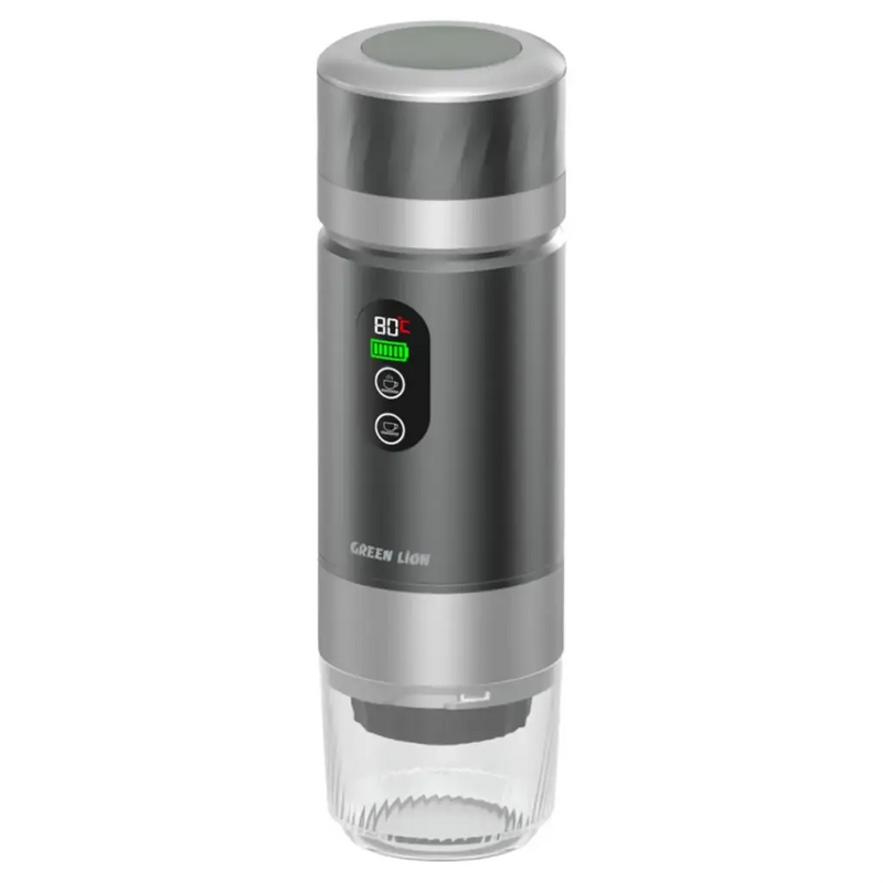 ماكينة قهوة محمولة Green Lion Campinas بسعة 80ml - رمادي-7