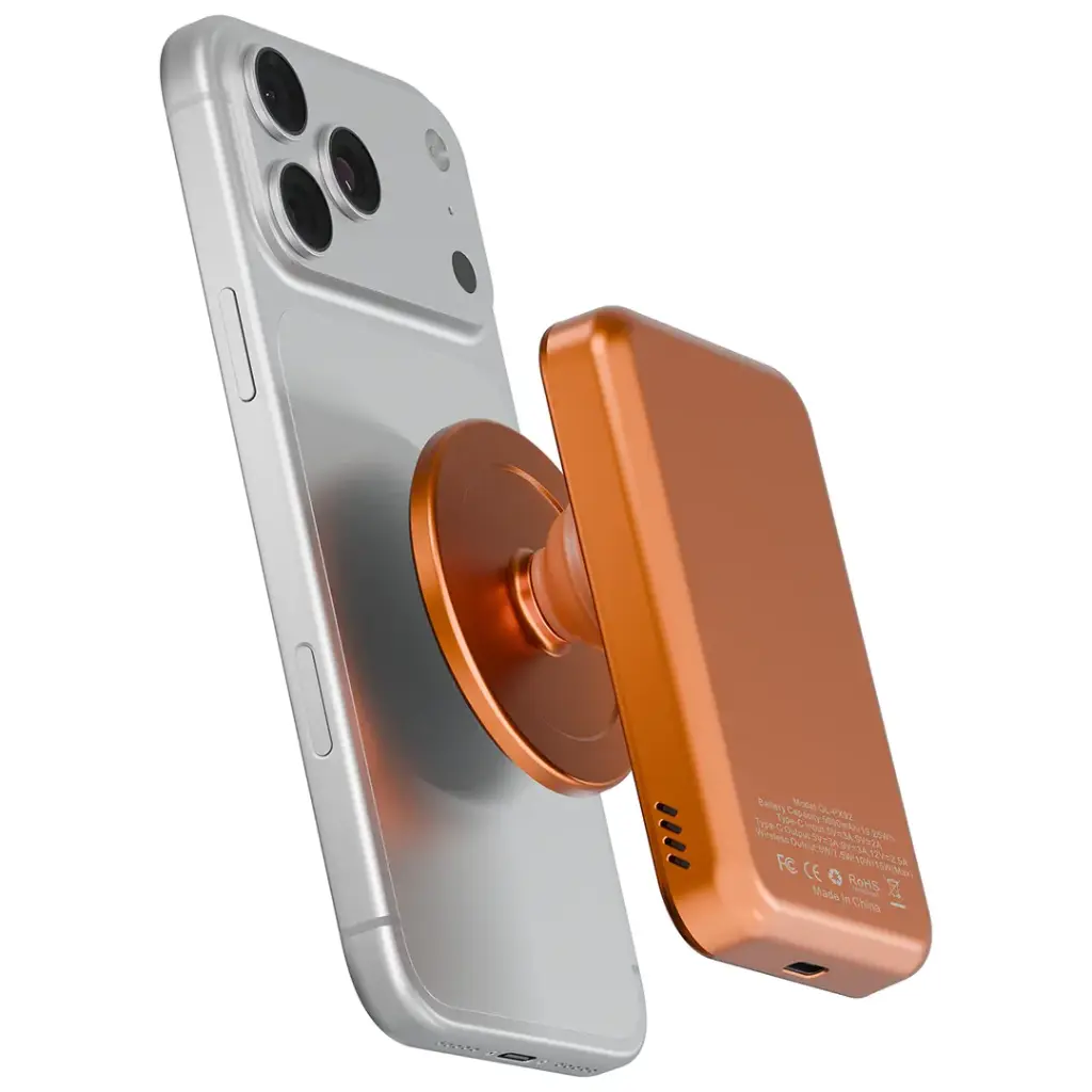 باور بانك Green Lion Grip Mag بسعة 5000mAh و PD 30W - أسود
