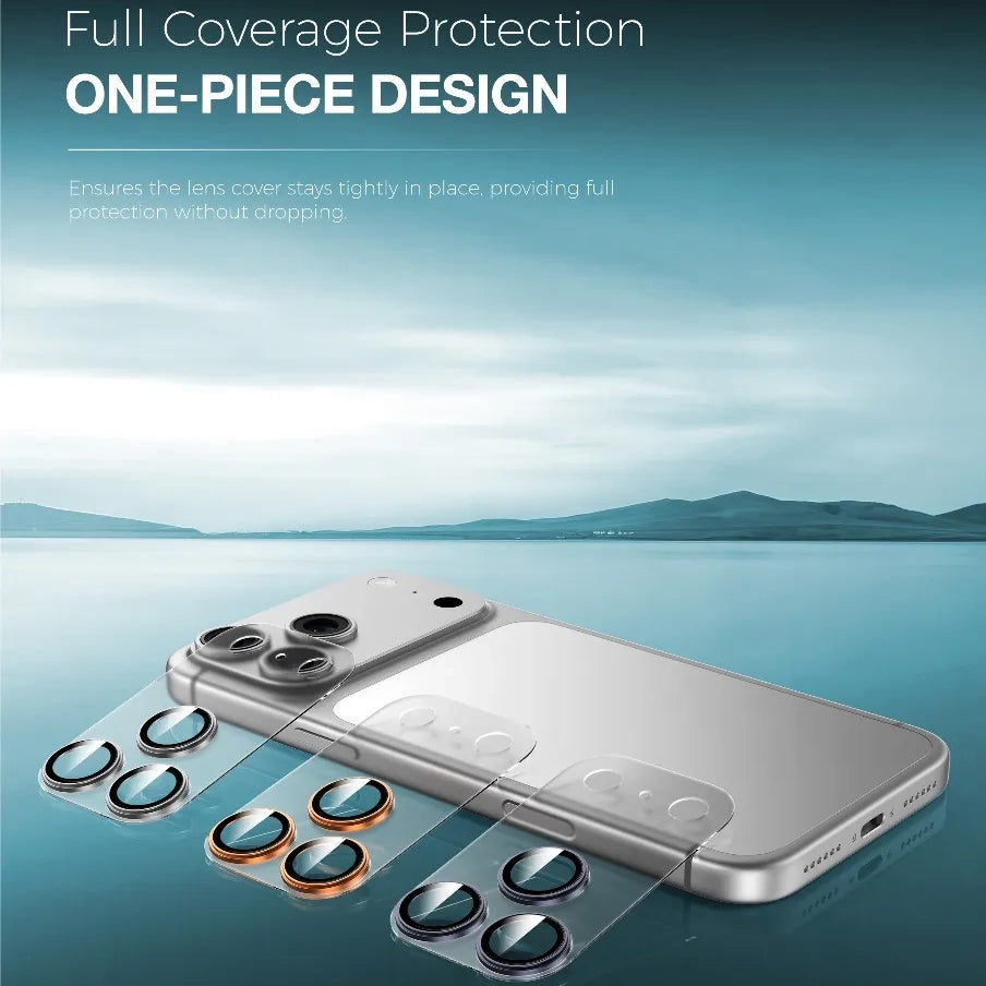 حماية عدسات Green Lion Kanzen لهاتف iPhone 17 Pro Max – فضي