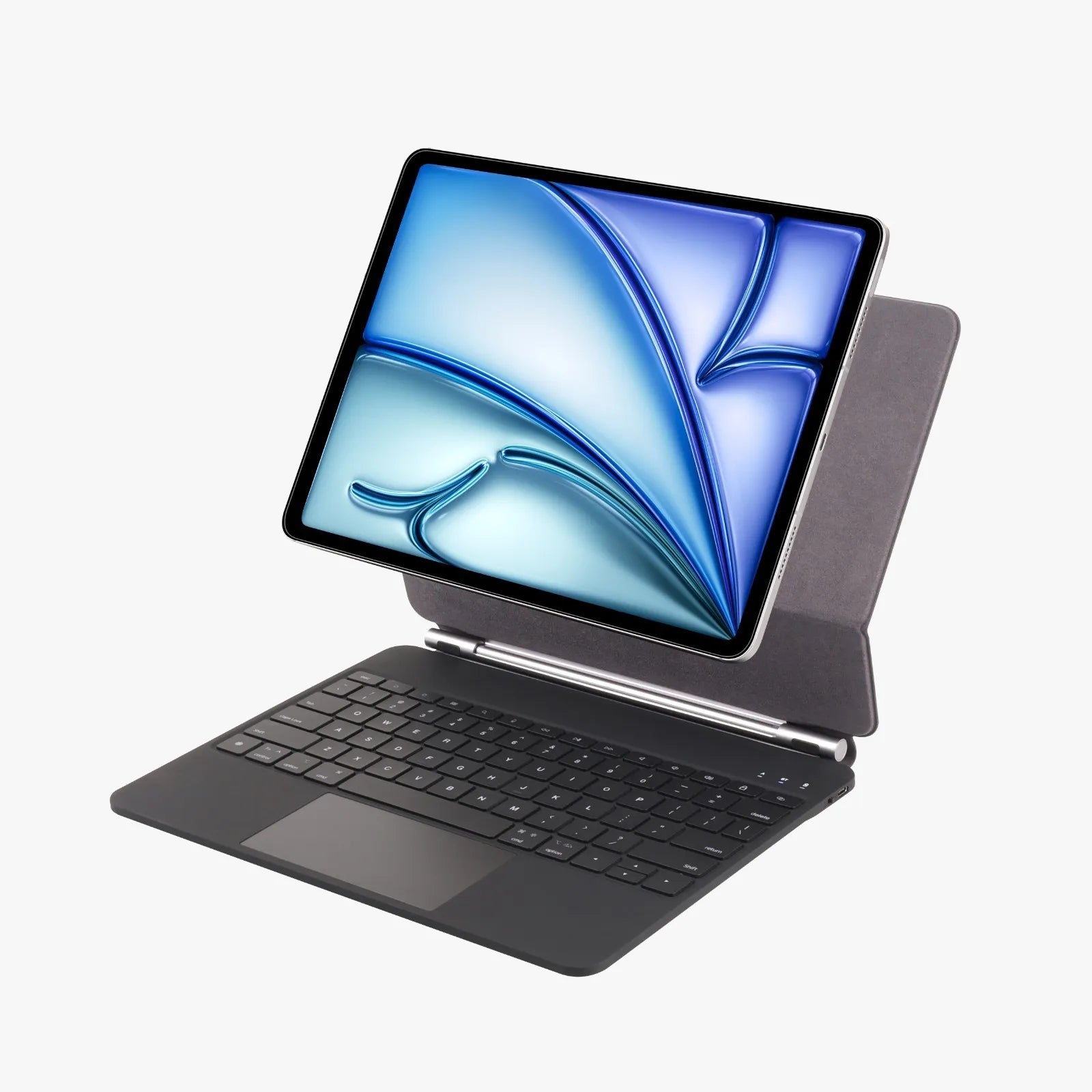 جراب Green Lion Magic Keyboard لجهاز iPad Air 13" مع كيبورد مضيء وتراك باد – أسود
