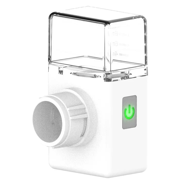 جهاز Green Lion Mini Nebulizer للاستنشاق المحمول بتقنية Mesh والقابل للشحن – أبيض
