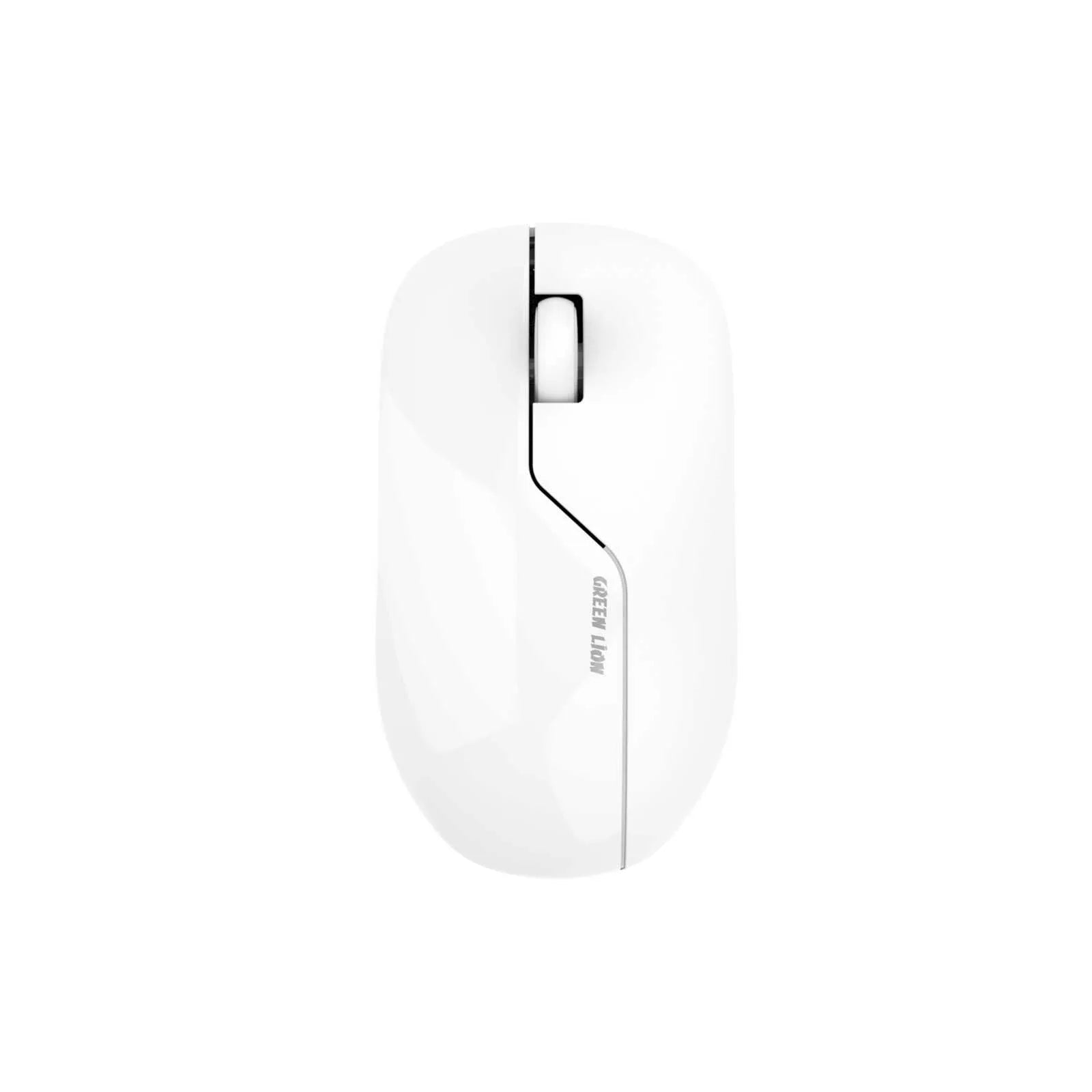 ماوس Green Lion G130 اللاسلكي القابل للشحن مع Bluetooth 5.0 و2.4GHz – أسود / أبيض