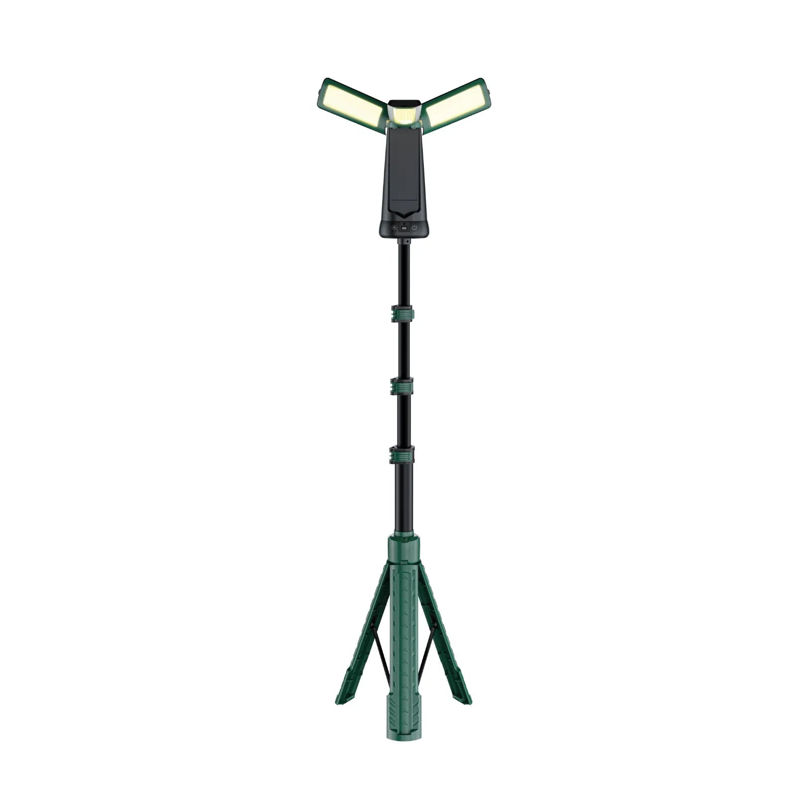 كشاف التخييم Green Lion Explorer Tripod بقوة 4500 لومن مع حامل قابل للتمديد – أخضر