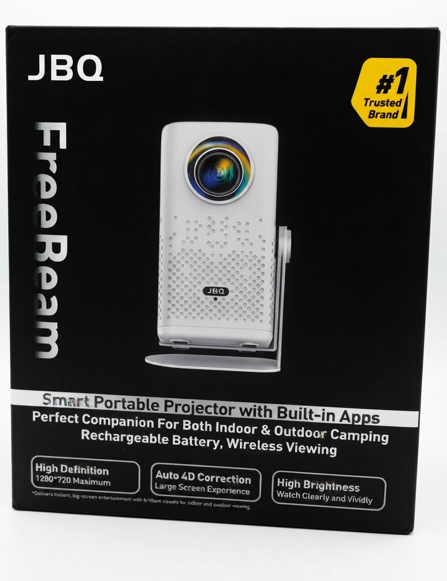JBQ FREEBEAM SMART PROJECTOR WITH BUILT IN APPS WHITE COLOR D112551