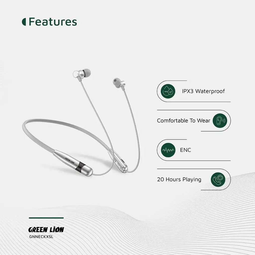 Green Lion Neck X Wireless Neckband