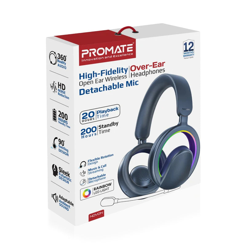 PROMATE Novon. High Fidelity BT 5.4 Open Ear Headphones-5