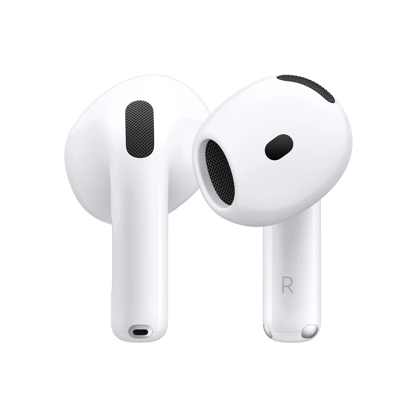 Apple AirPods 4 مع إلغاء الضوضاء النشط (ANC) وعلبة شحن لاسلكية USB-C – أبيض