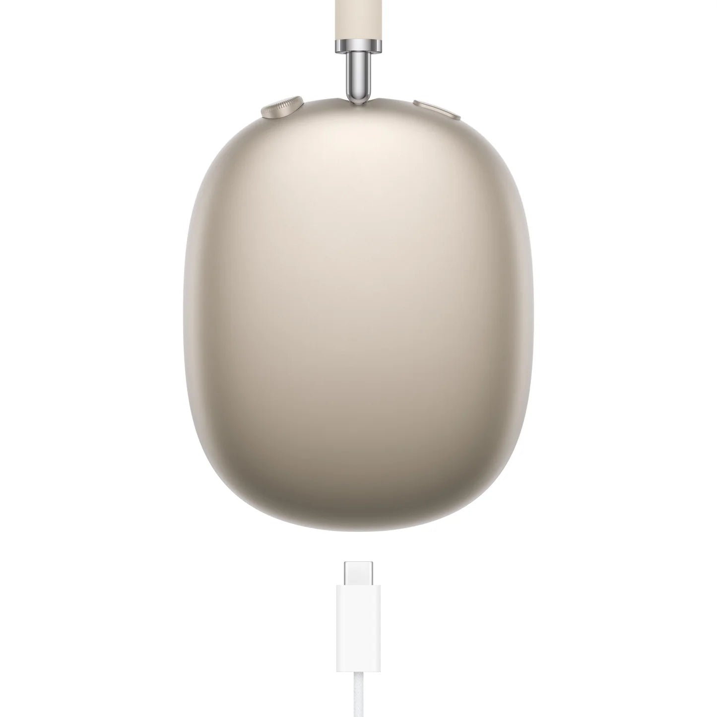 Apple AirPods Max (USB-C) سماعات رأس لاسلكية فوق الأذن مع إلغاء الضوضاء النشط – بيج