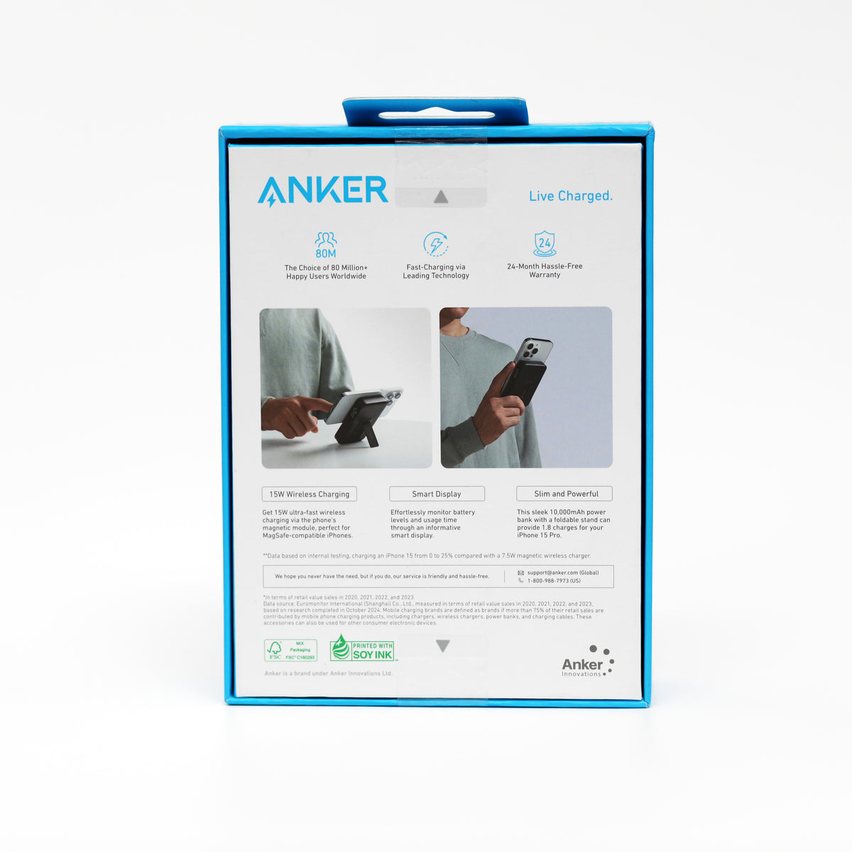Anker MagGo Magnetic Power Bank 5000mAh with Foldable Stand