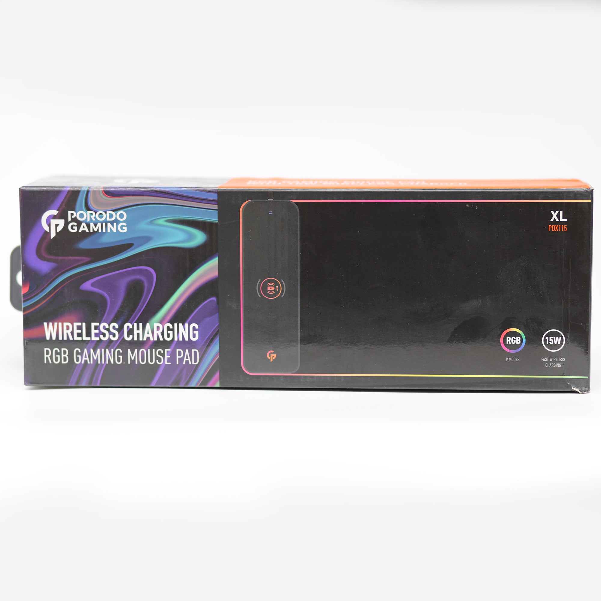 ماوس باد ألعاب Porodo Gaming XL بإضاءة RGB مع شحن لاسلكي 15W