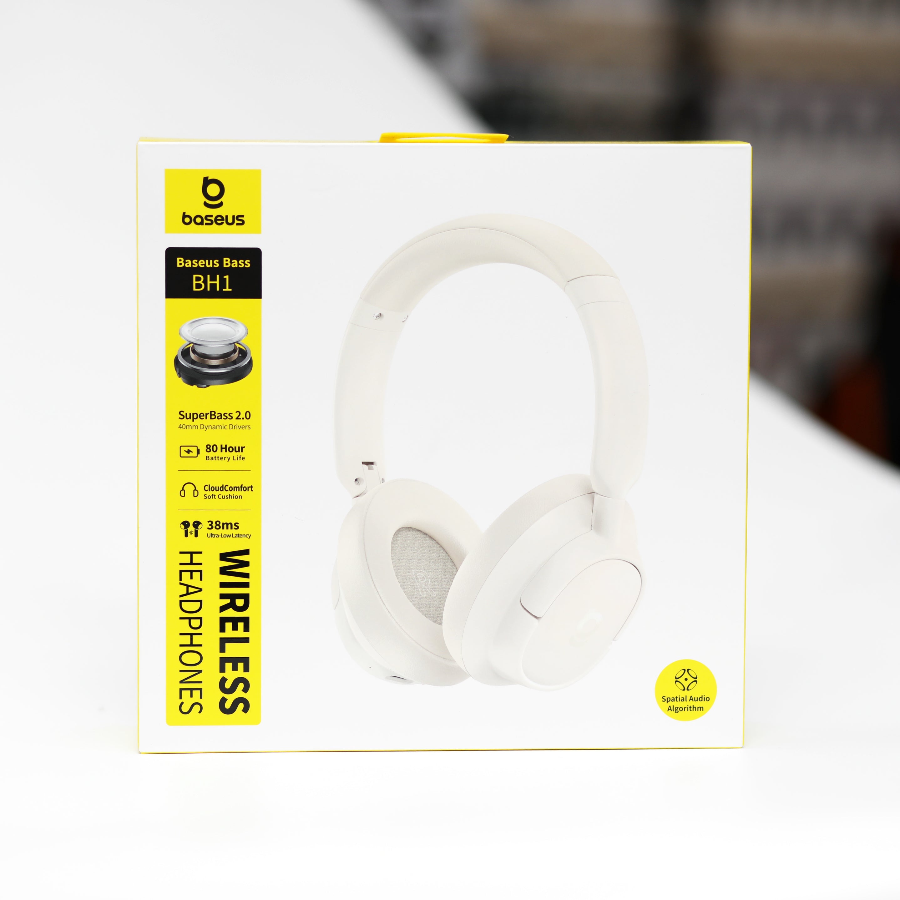 سماعات Baseus Bass BH1 اللاسلكية بتقنية Bluetooth مع بطارية 80 ساعة