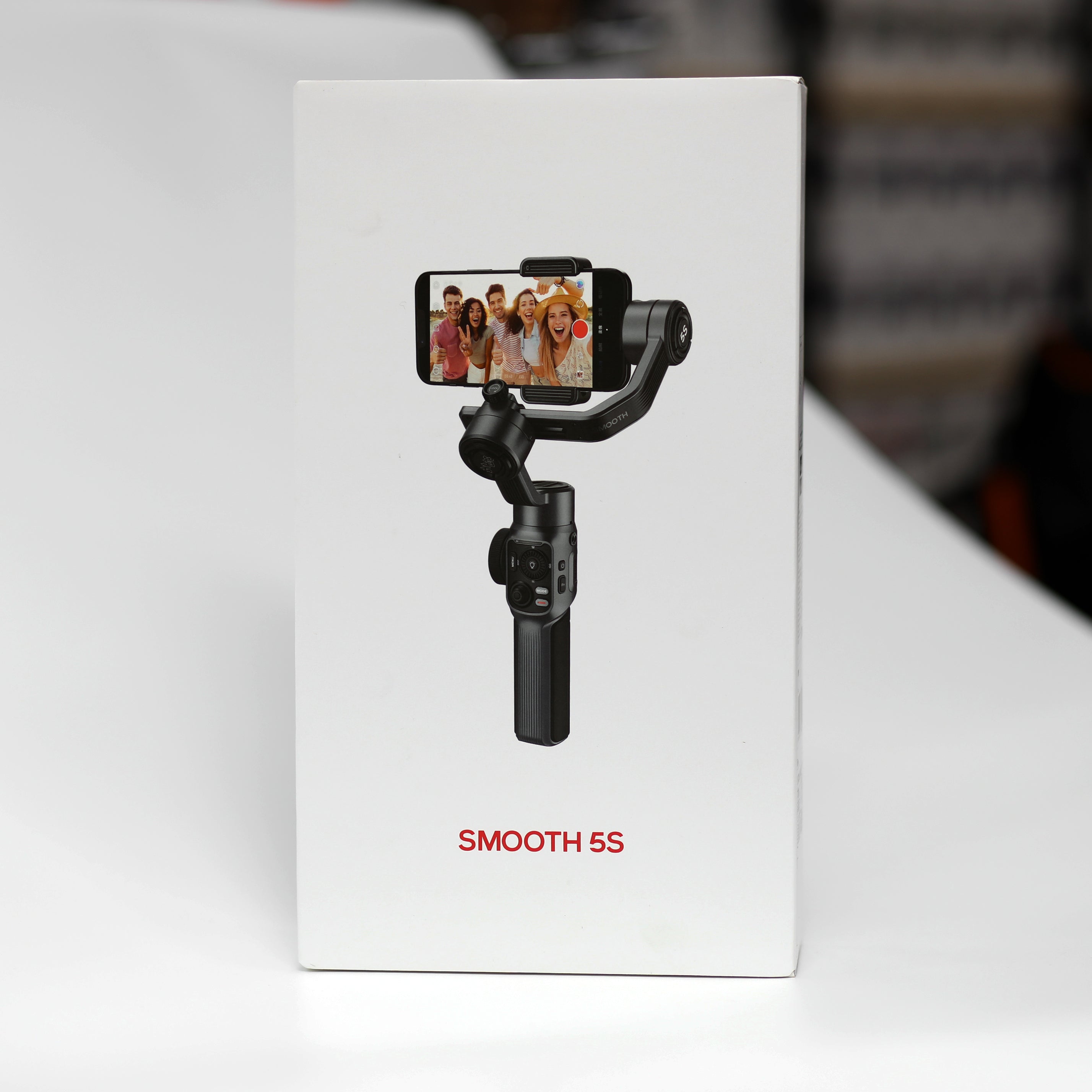 جيمبال Zhiyun Smooth 5S لتثبيت تصوير الهاتف – مثبت احترافي ثلاثي المحاور مع إضاءة LED