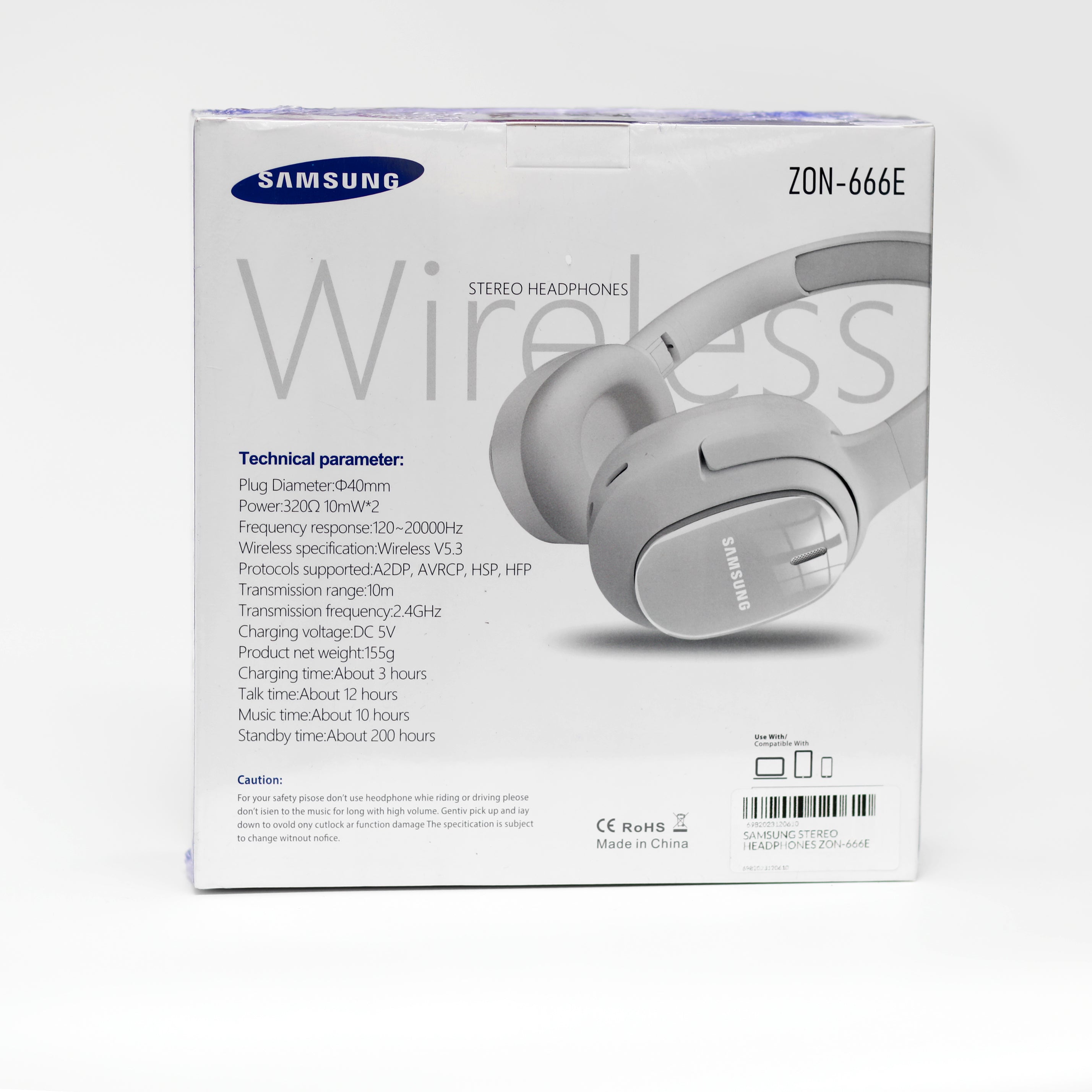 سماعات Samsung ZON-666E اللاسلكية بتقنية البلوتوث