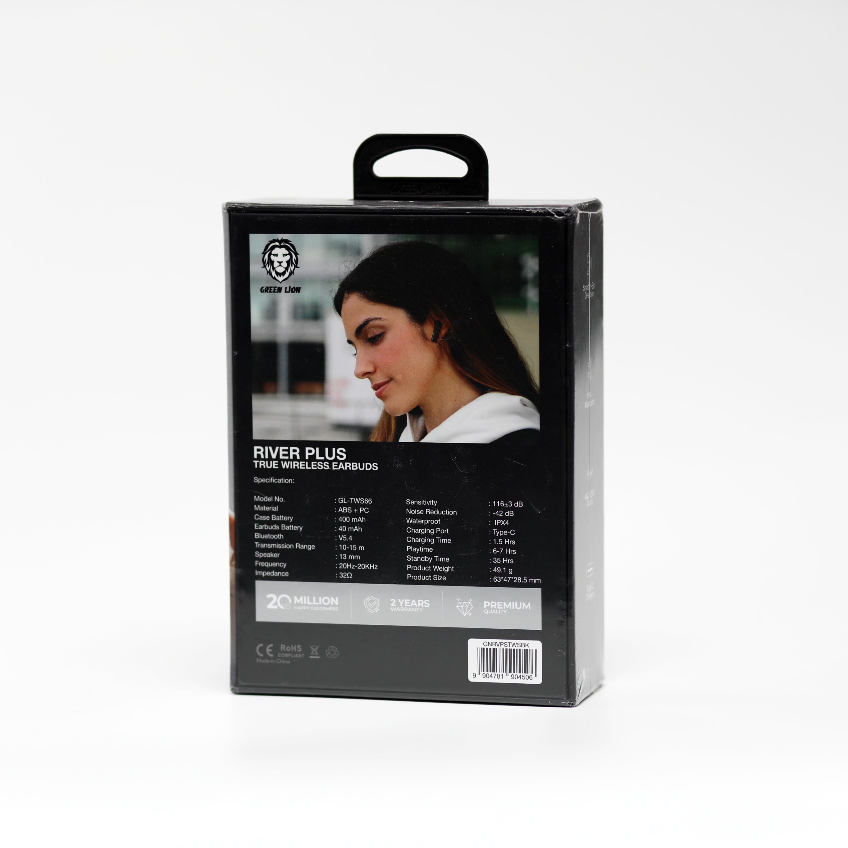 سماعات Green Lion River Plus اللاسلكية مع Hybrid ANC حتى 42dB – مثالية للألعاب والموسيقى