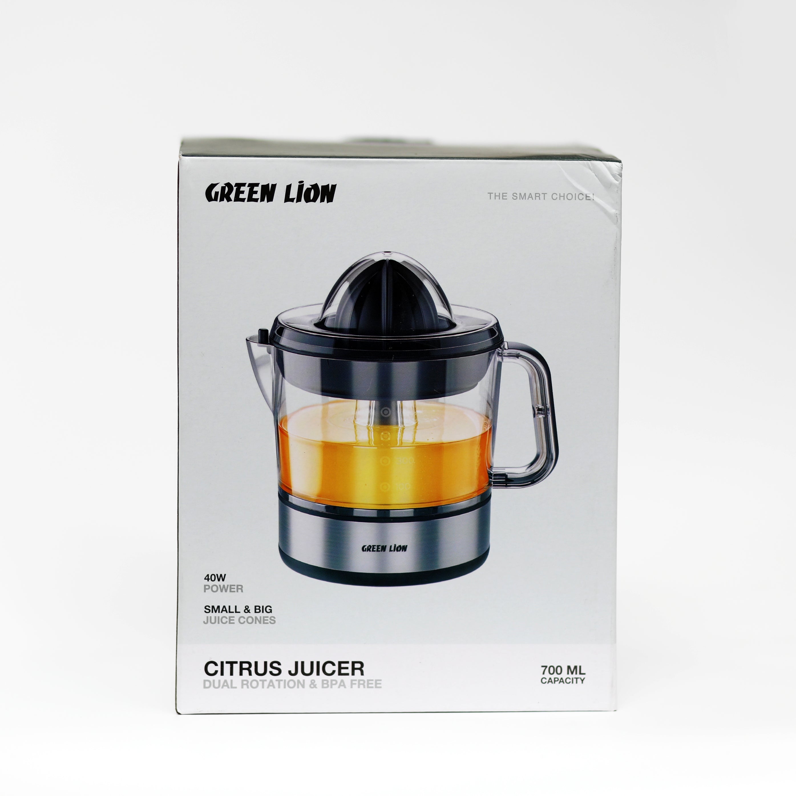 عصارة حمضيات Green Lion بسعة 700 مل – نظام دوران مزدوج