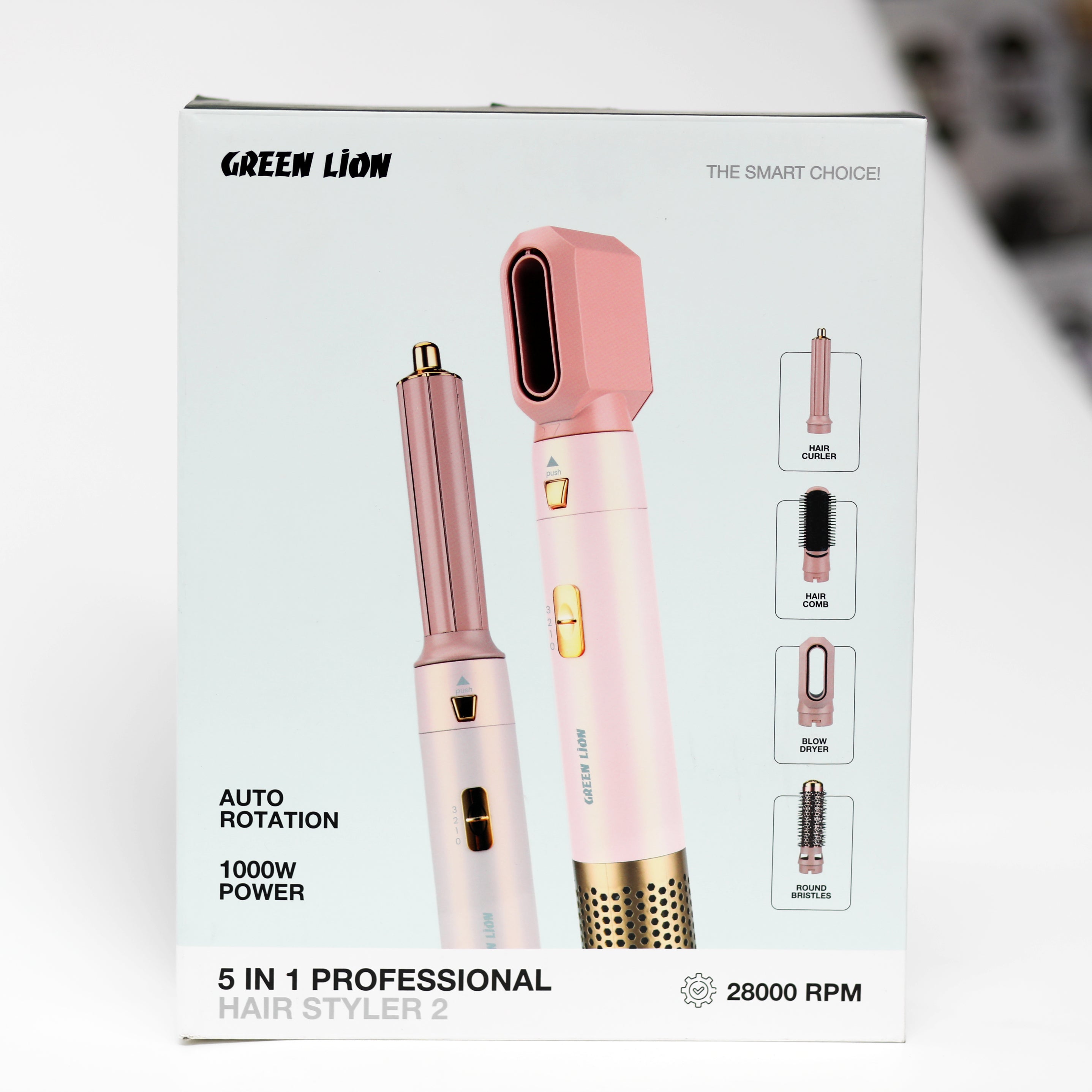 جهاز تصفيف الشعر الاحترافي 5 في 1 Green Lion Hair Styler 2 بقدرة 1000 واط