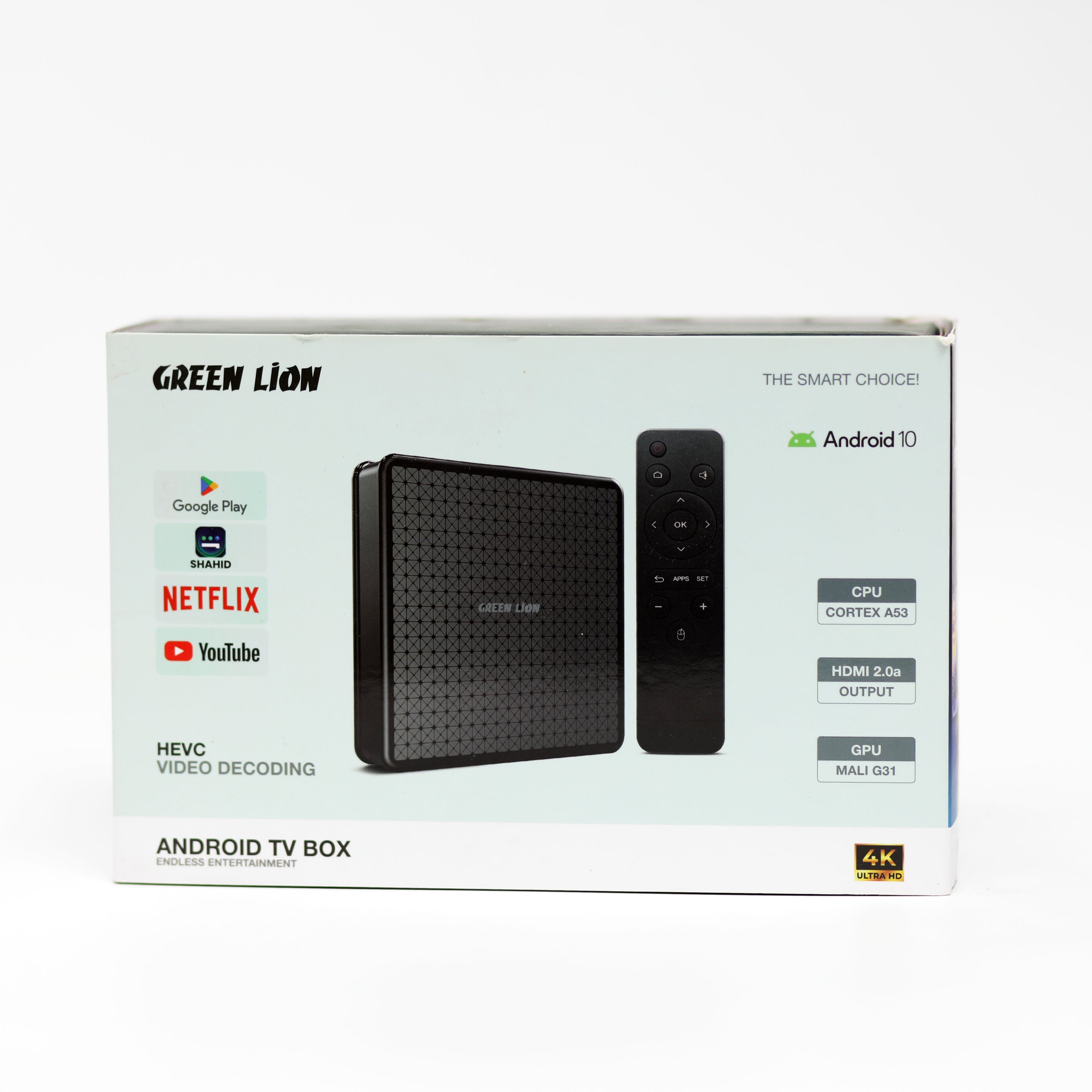 جهاز Green Lion Android TV Box بدقة 4K لتحويل التلفزيون إلى سمارت TV