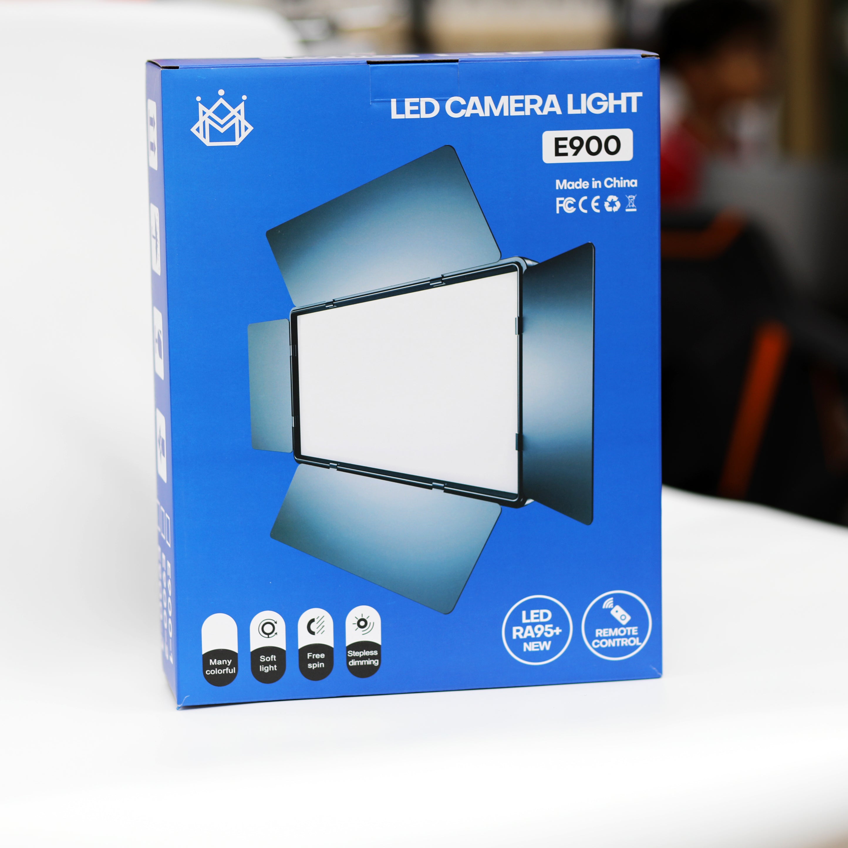 لوحة إضاءة تصوير احترافية E900 LED مع ريموت كنترول للتصوير والفيديو