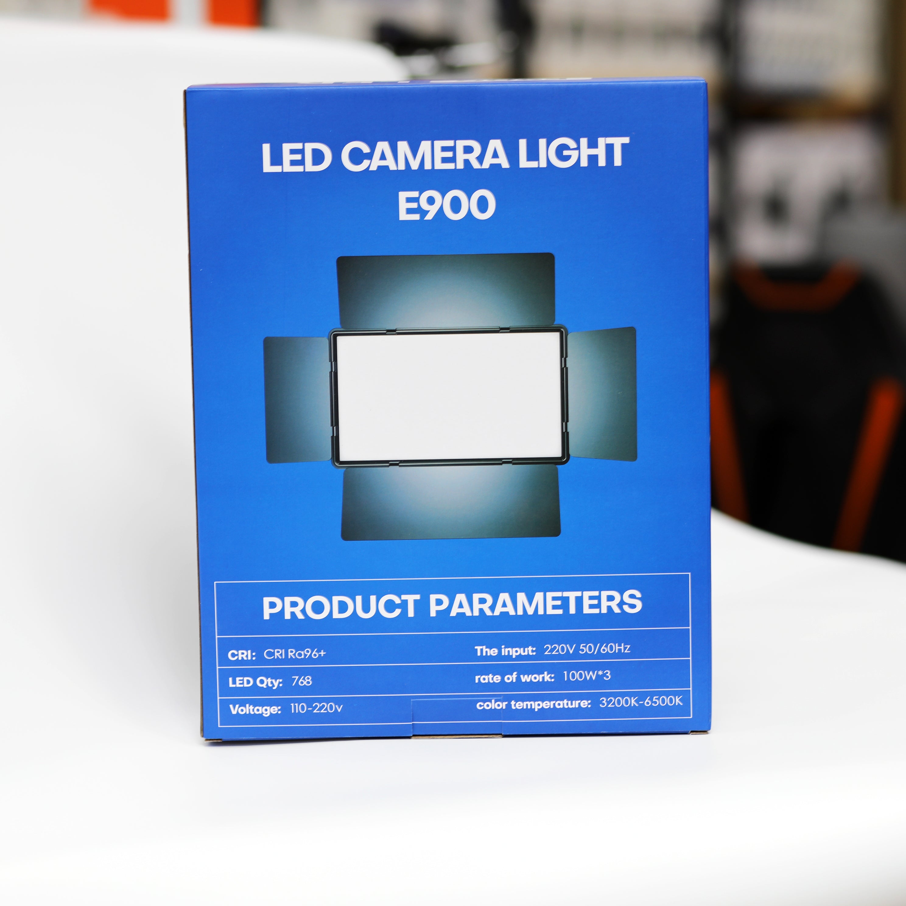 لوحة إضاءة تصوير احترافية E900 LED مع ريموت كنترول للتصوير والفيديو