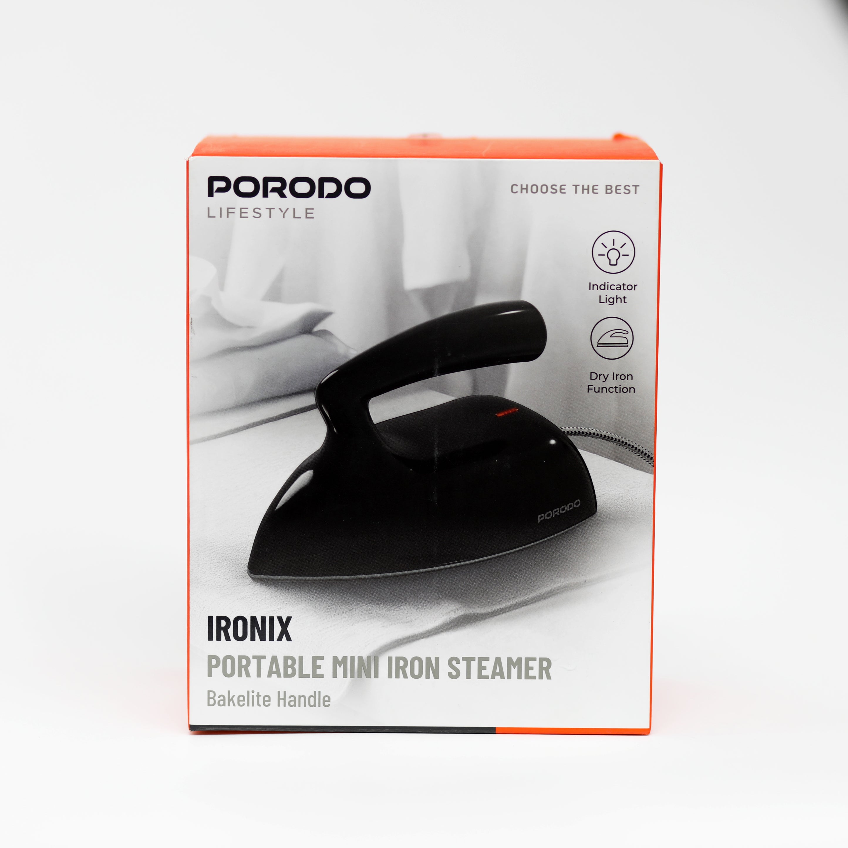 مكواة بخار صغيرة محمولة Porodo Ironix للسفر