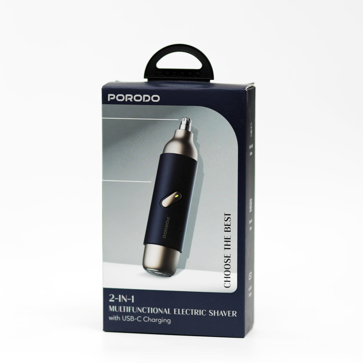 Porodo 2-in-1 Multifunctional Electric Shaver – Nose & Beard Trimmer-2