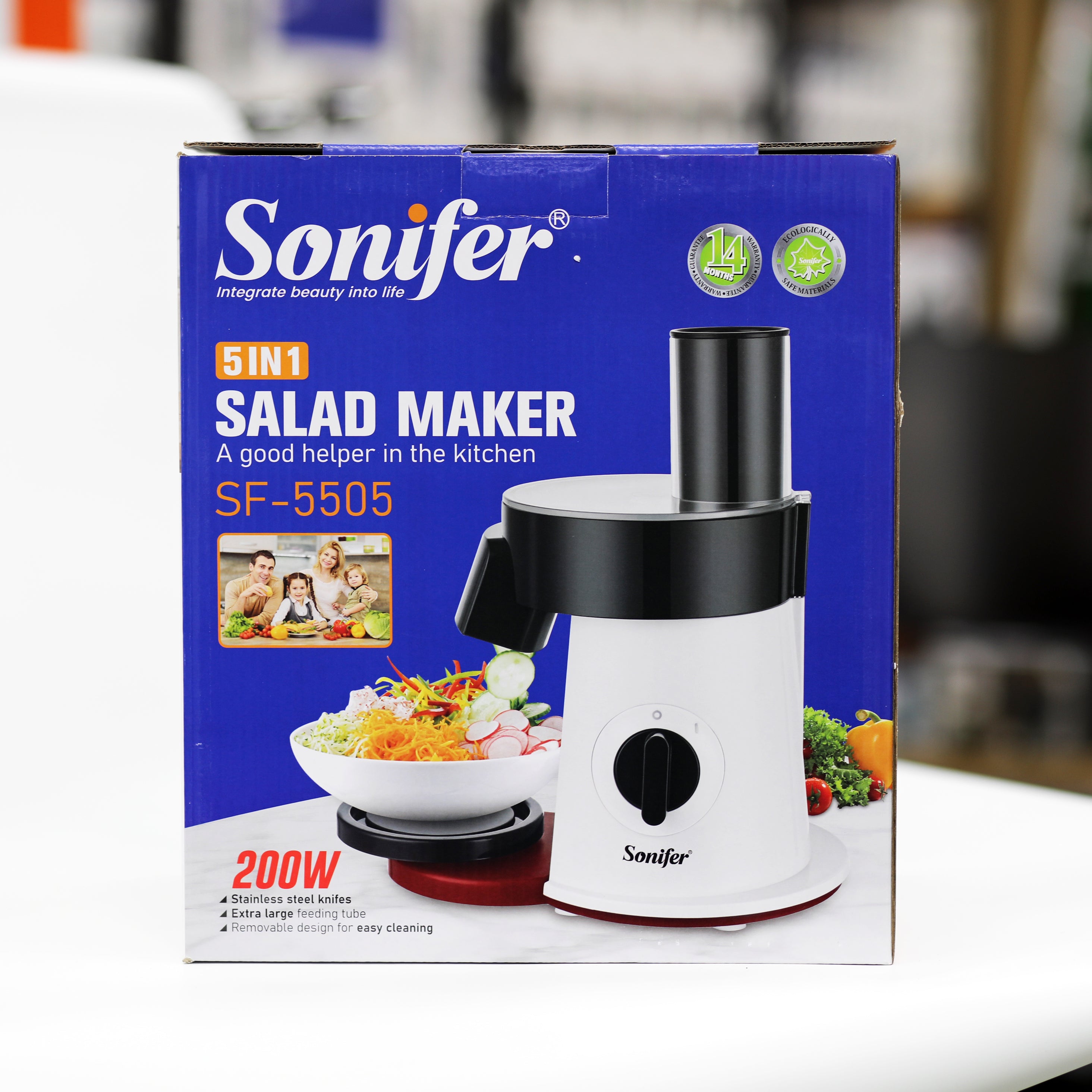 آلة تحضير السلطات Sonifer 5 في 1 موديل SF-5505 – بقوة 200 واط